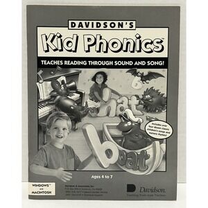 Davidson's Kid Keys The‎ Magical Typing Tutor Software Manual Vtg Macintosh 1995